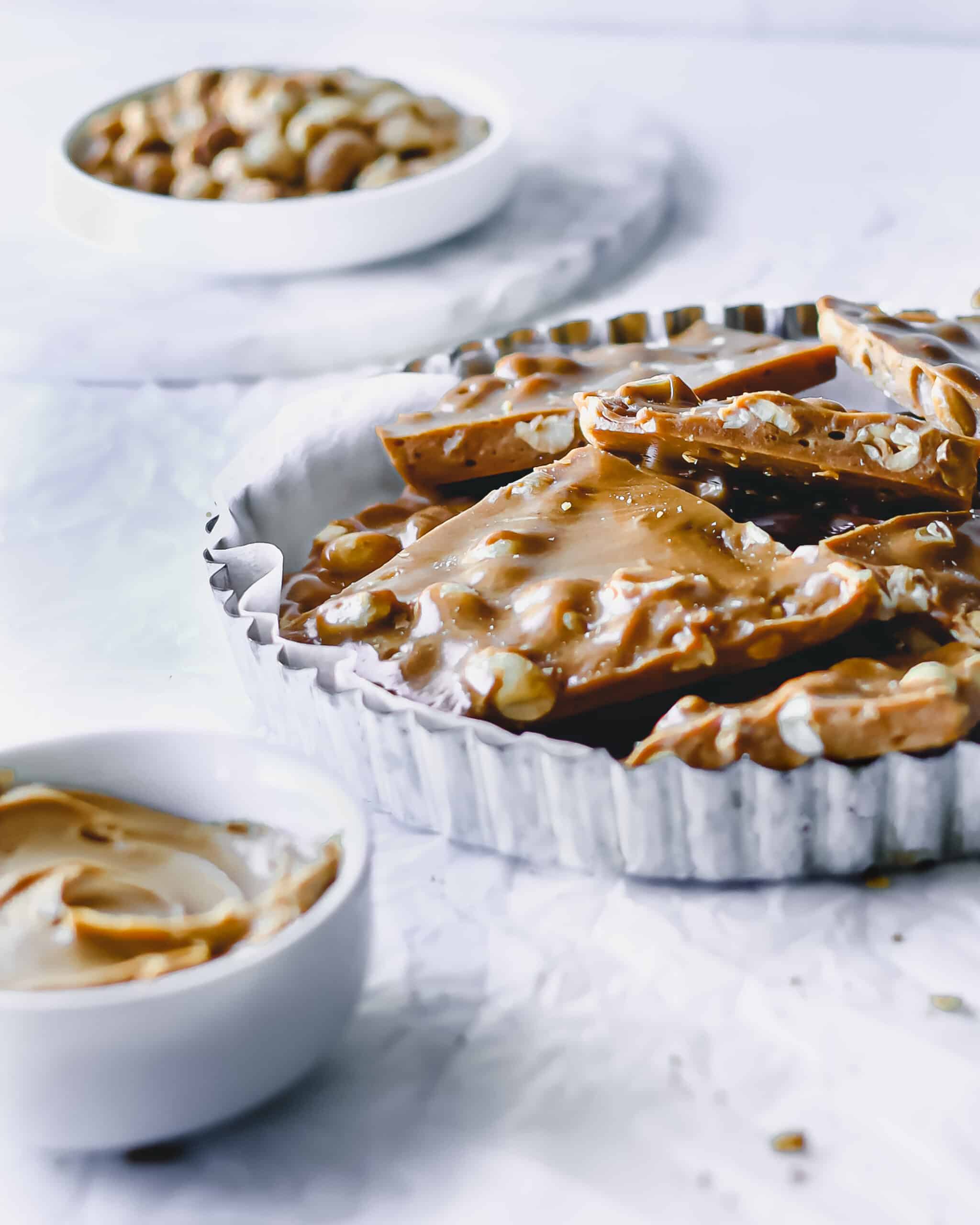 Peanut Butter Peanut Brittle One Sweet Mama