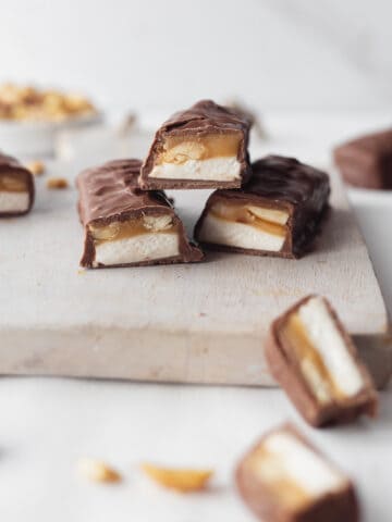 homemade snickers bars