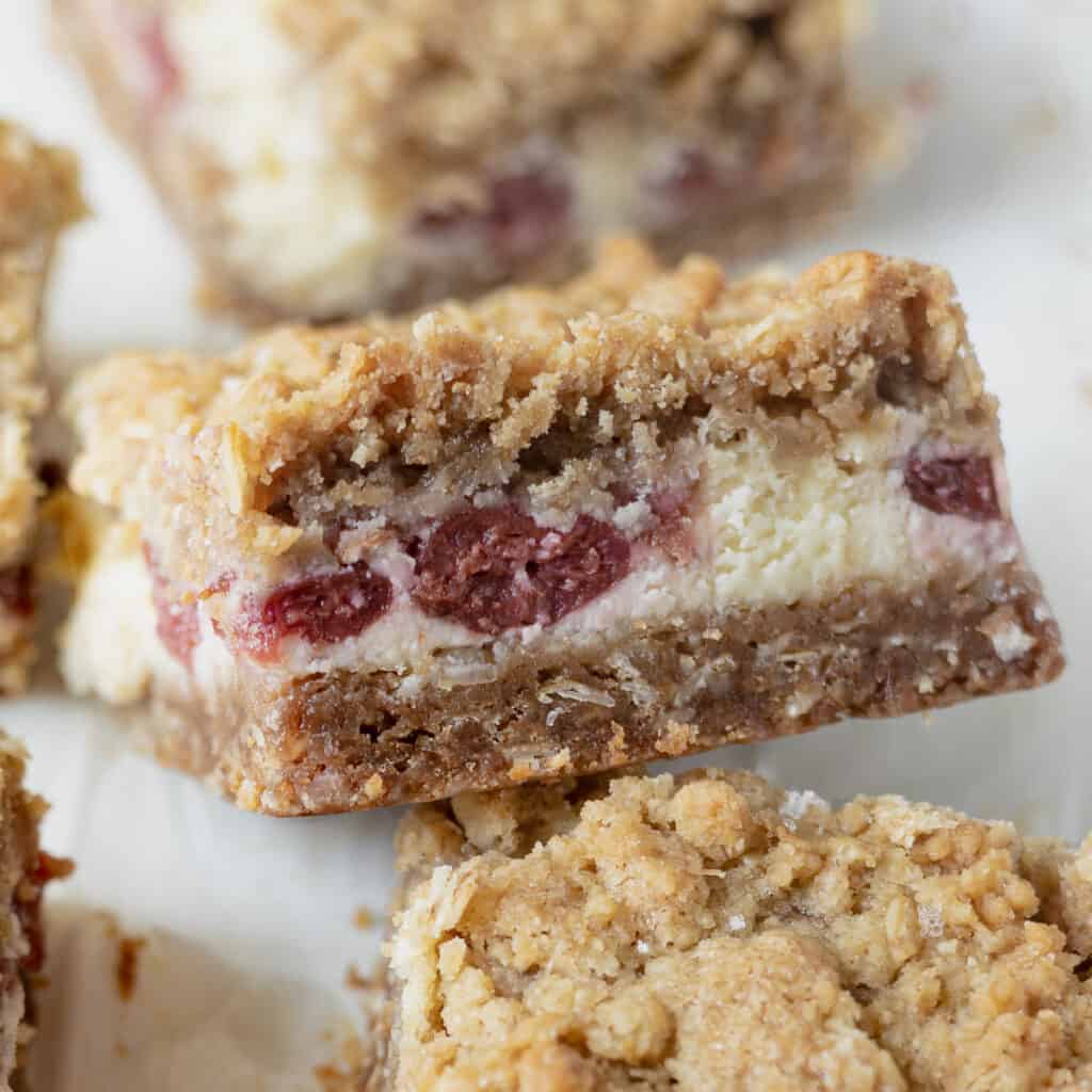Cherry Cheesecake Bars - One Sweet Mama