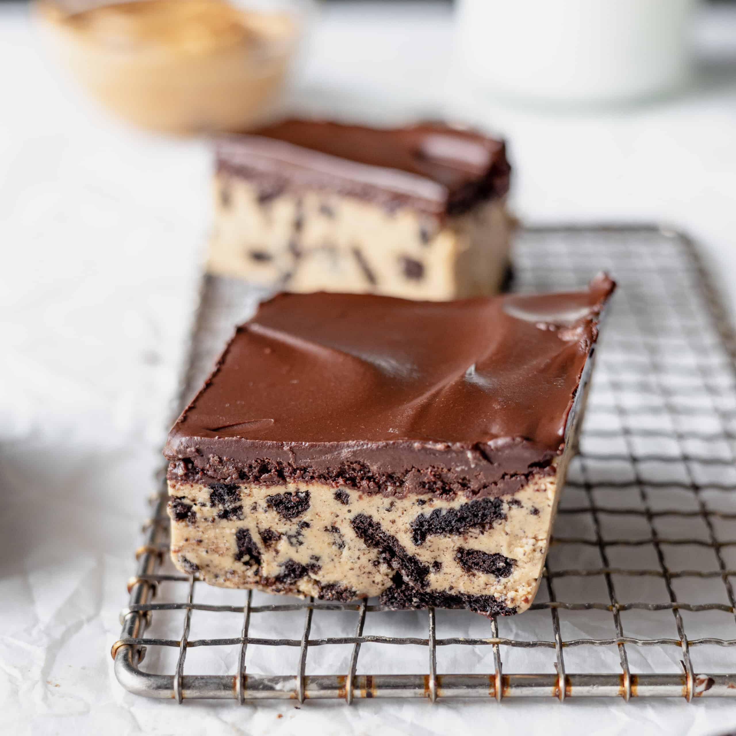 no bake reeses bars with oreos